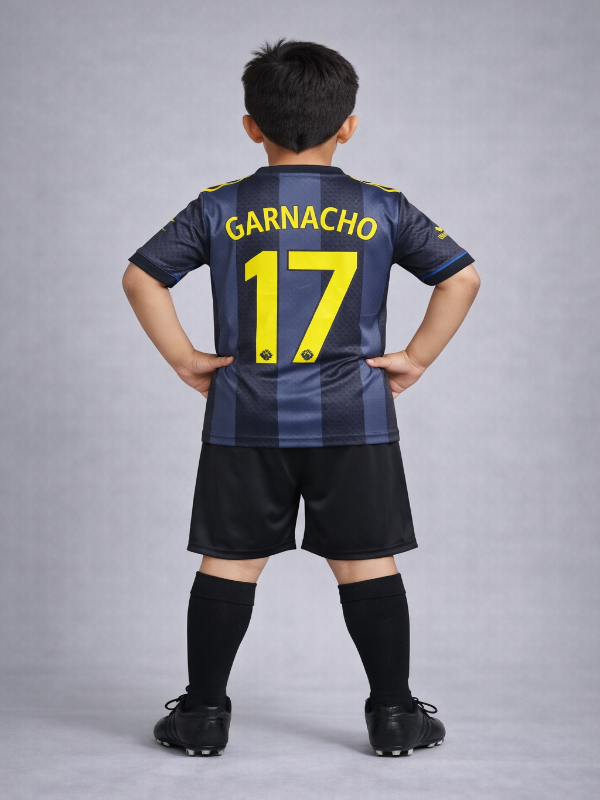 Garnacho #17 Snapdragon Football Kit Kids - Premium Jersey & Shorts Set