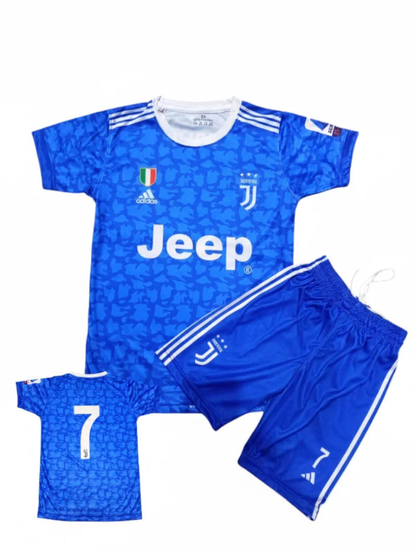 Ronaldo Juventus Third Kit blue for kids 5-13 years